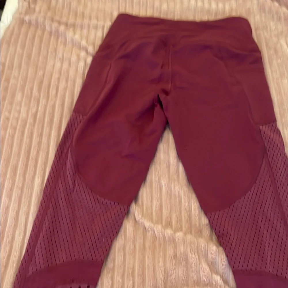 Victoria's Secret Burgundy Leggings - Picture 4 of 6